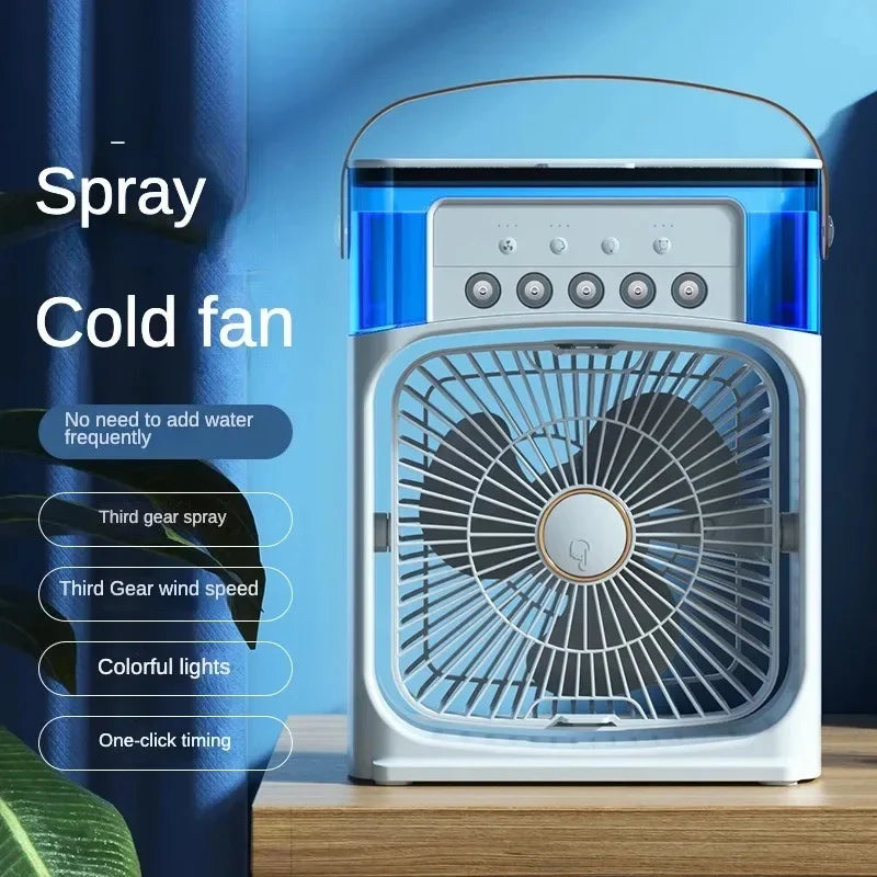 Portable Air Cooler Fan Humidifier With Led Usb Led Water Reservoir