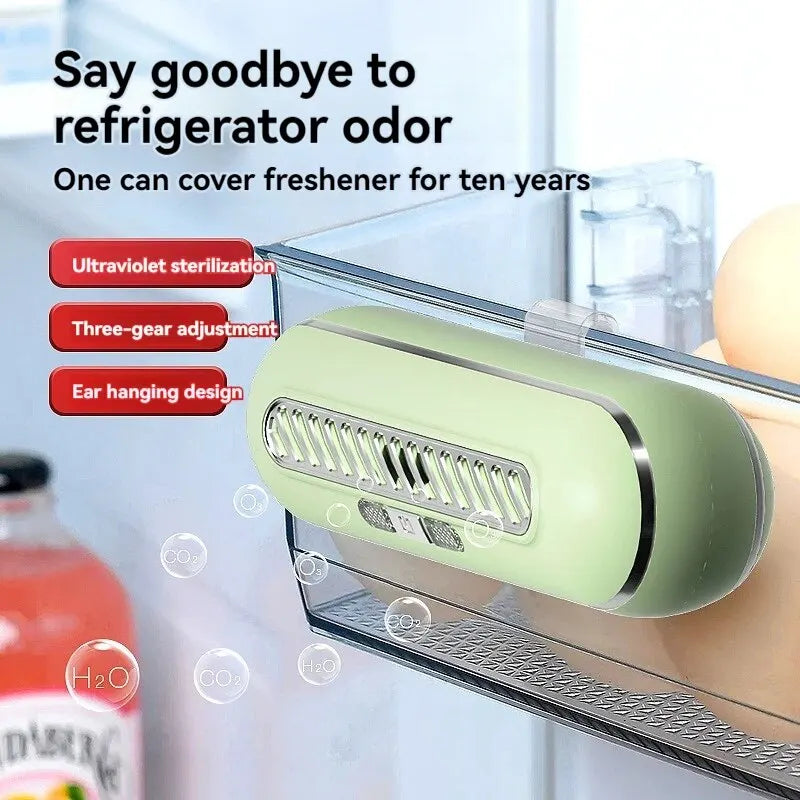 Refrigerator Odor Remover Household Kitchen Purifier Ozone Sterilizer Shoe Cabinet Disinfection Odor Removal Air Purifier