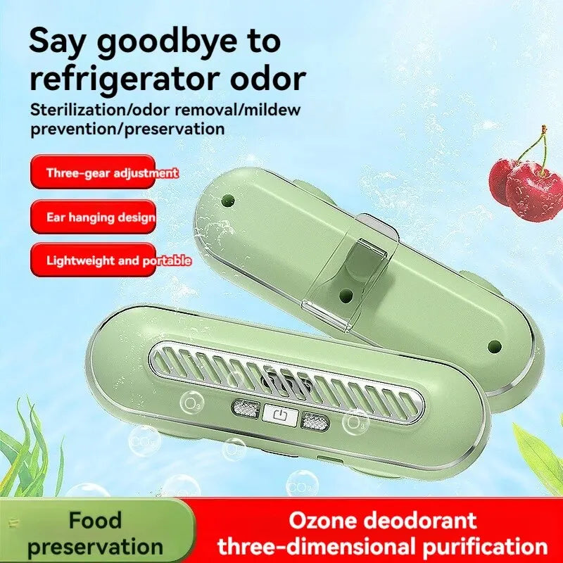 Refrigerator Odor Remover Household Kitchen Purifier Ozone Sterilizer Shoe Cabinet Disinfection Odor Removal Air Purifier