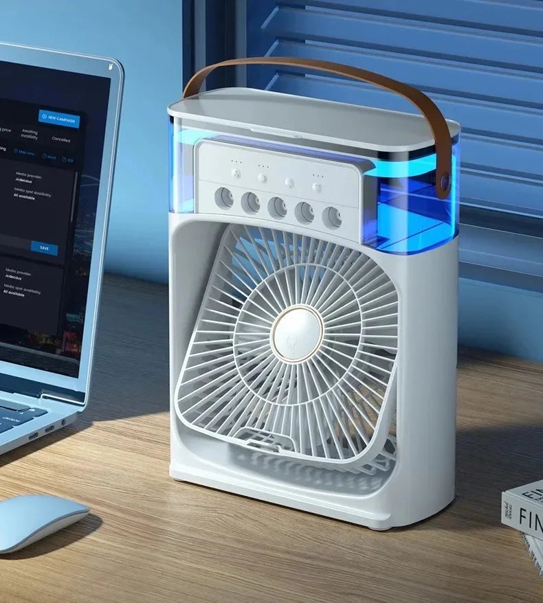 Portable Air Cooler Fan Humidifier With Led Usb Led Water Reservoir