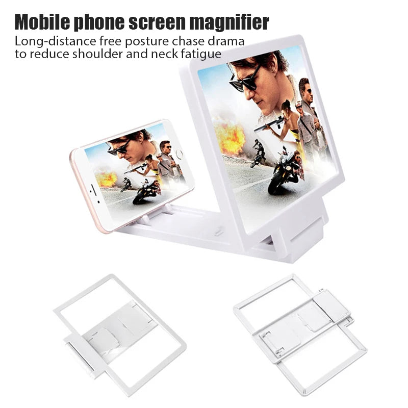 NEW 3D Screen Amplifier Mobile Phone HD Screen Video Glass Stand Magnifier For Phone Enlarged Screen Phone Stand Bracket