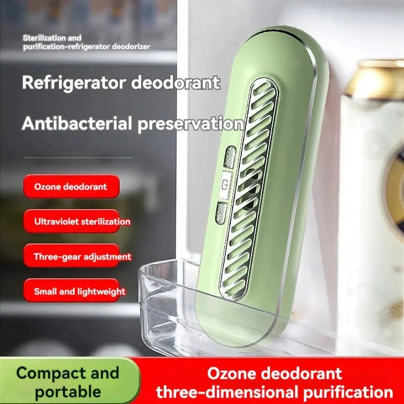 Refrigerator Odor Remover Household Kitchen Purifier Ozone Sterilizer Shoe Cabinet Disinfection Odor Removal Air Purifier