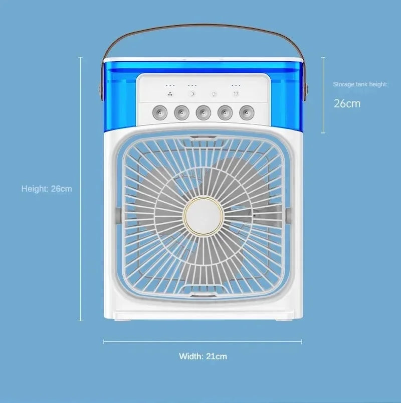 Portable Air Cooler Fan Humidifier With Led Usb Led Water Reservoir